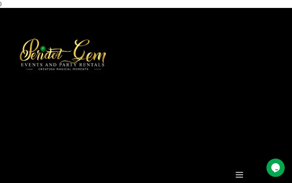 Screenshot of peridotgemevents.nicepage.io