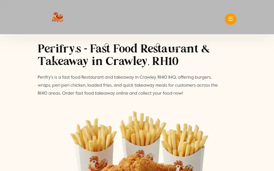 Screenshot of perifrys.co.uk