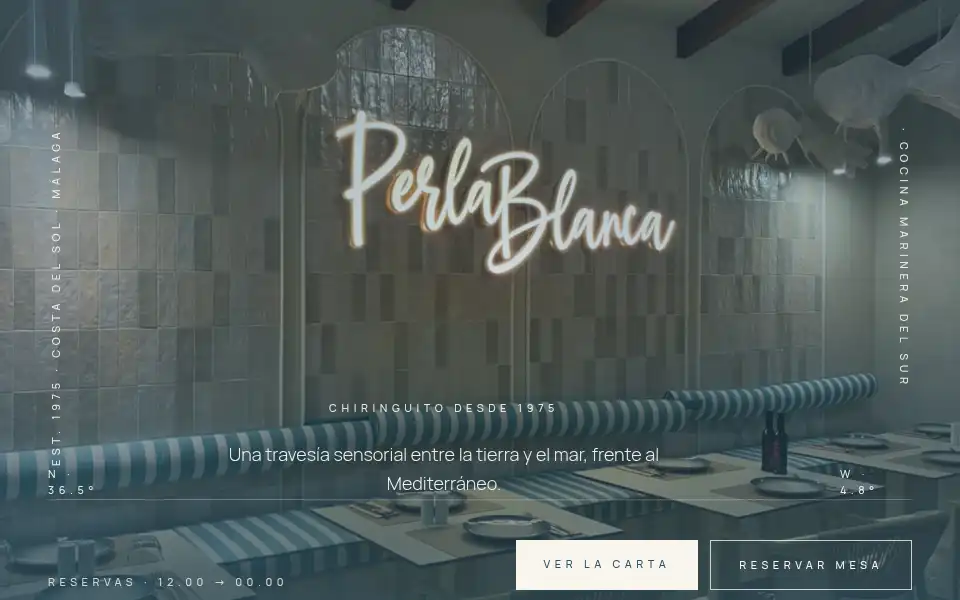 Screenshot of perlablanca.es