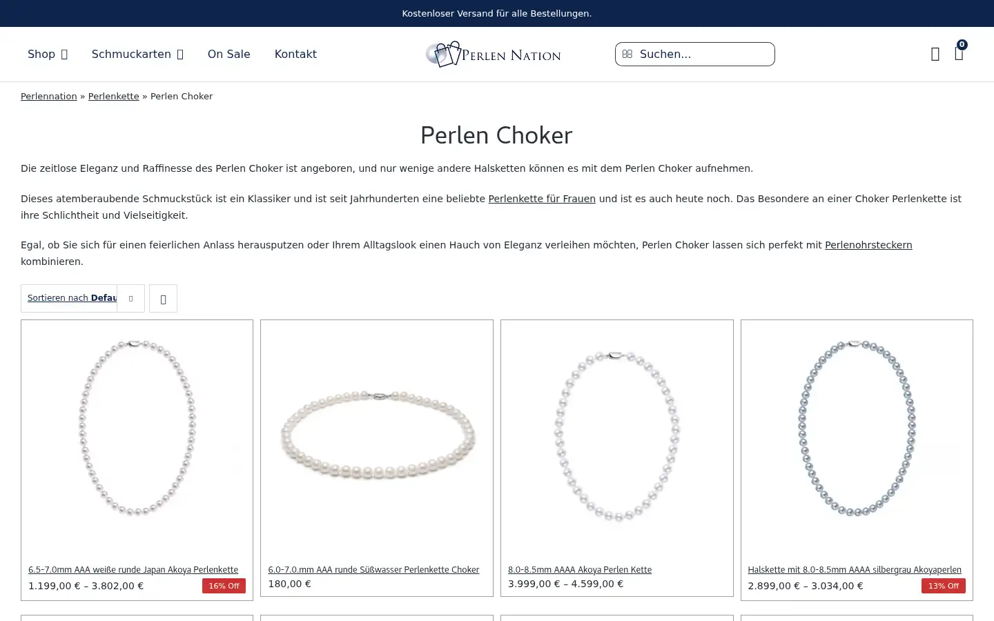 Screenshot of perlennation.de