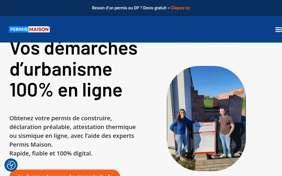 Screenshot of permismaison.fr