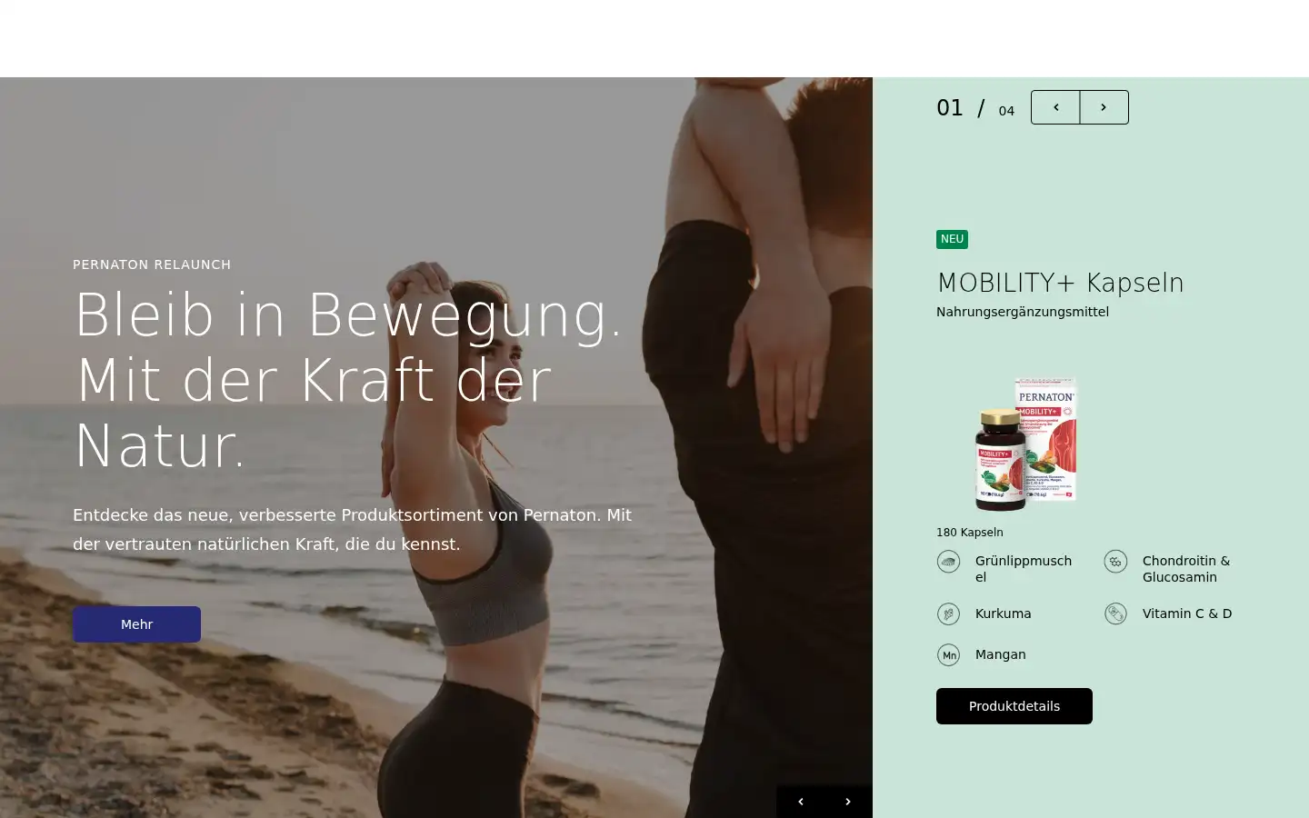 Screenshot of pernaton.ch