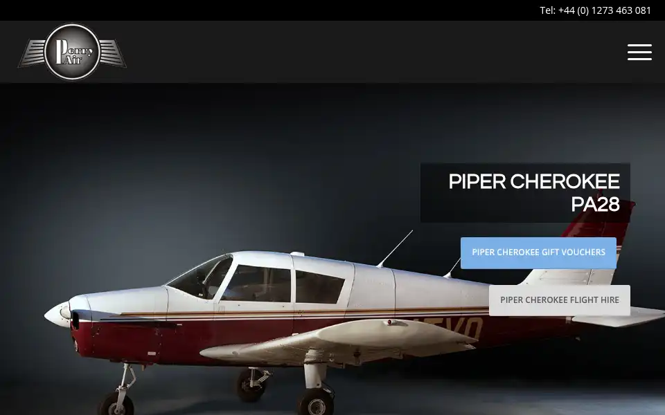 Screenshot of perryair.co.uk