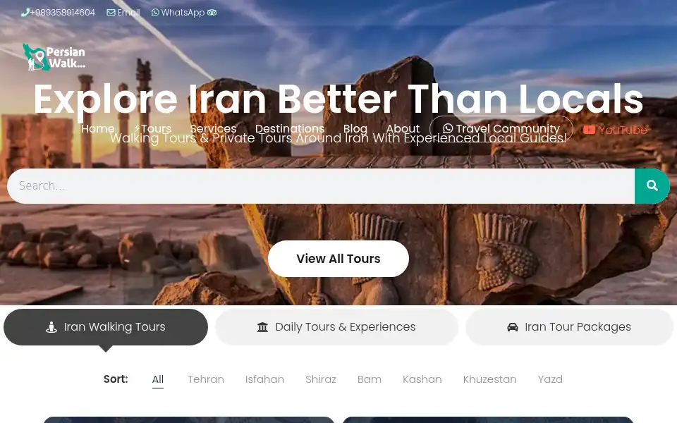 Screenshot of persianwalk.com