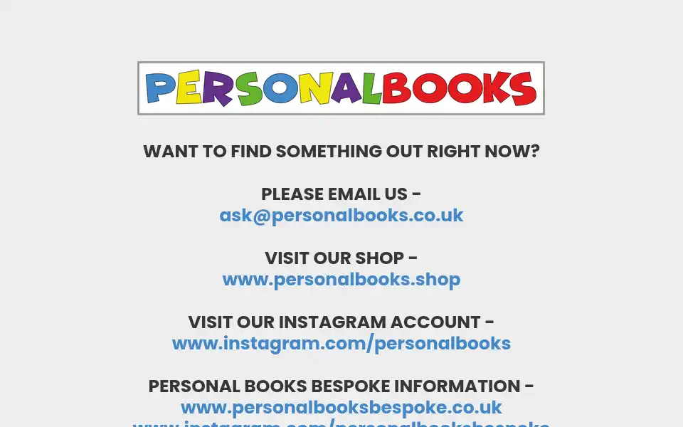 Screenshot of personalbooks.co.uk