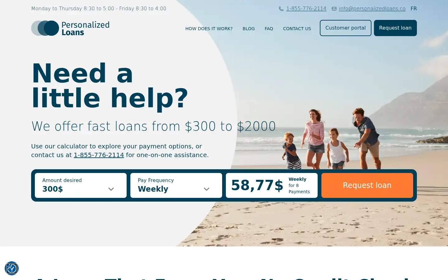 Screenshot of personalizedloans.co