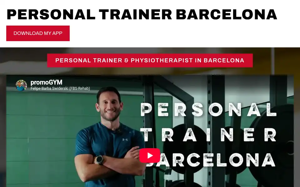Screenshot of personaltrainerbarcelona.com