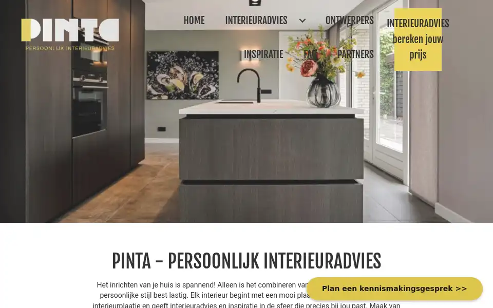 Screenshot of persoonlijkinterieuradvies.nl