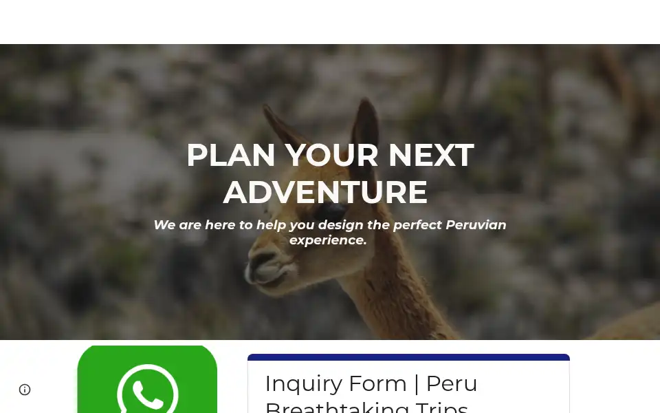 Screenshot of peru-breathtaking-trips.com