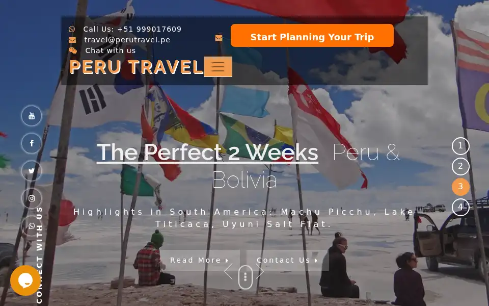 Screenshot of perutravel.pe