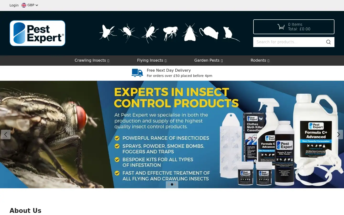 Screenshot of pest-expert.com