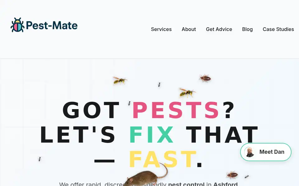 Screenshot of pest-mate.com