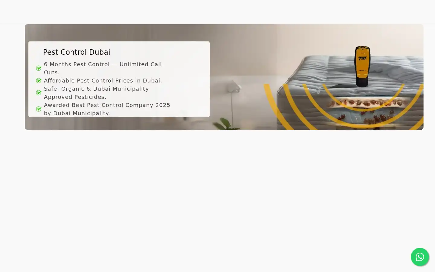 Screenshot of pestcontrol.ae