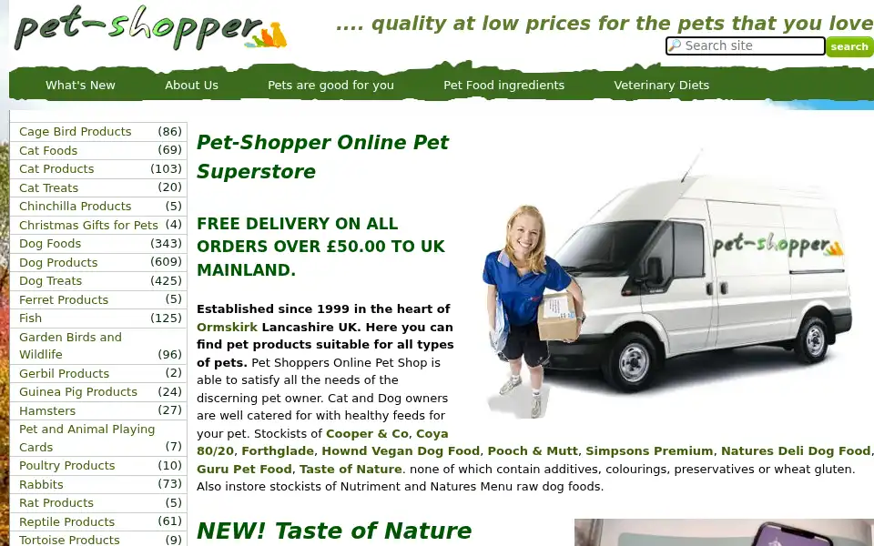 Screenshot of pet-shopper.co.uk