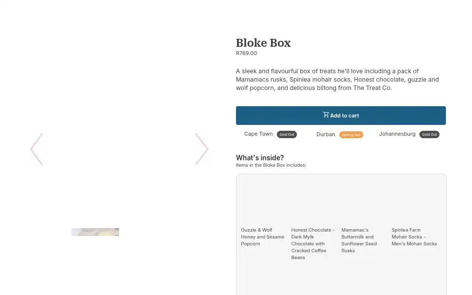 Screenshot of petalandpost.co.za