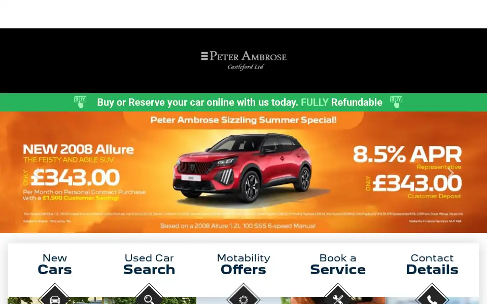 Screenshot of peter-ambrose.co.uk