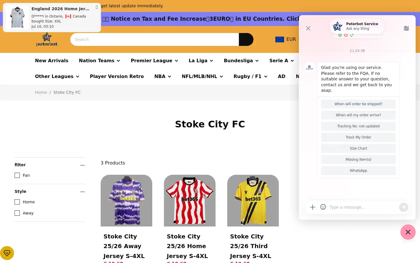 Screenshot of peterbot99.com