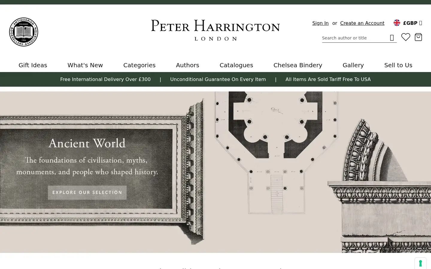 Screenshot of peterharrington.co.uk