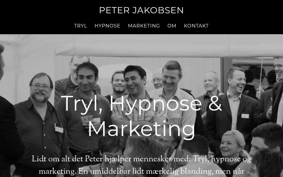 Screenshot of peterjakobsen.dk