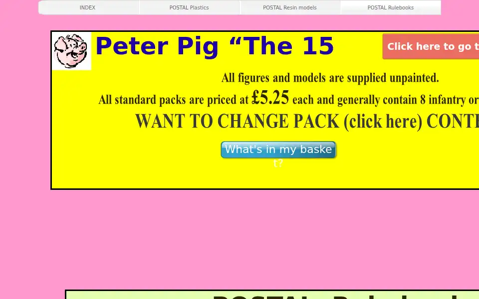 Screenshot of peterpig.co.uk