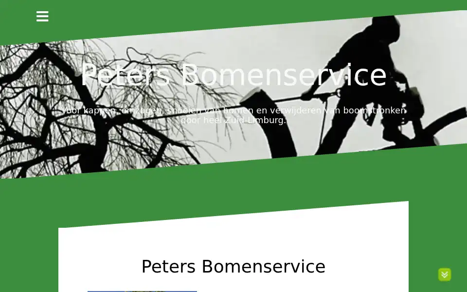 Screenshot of petersbomenservice.nl