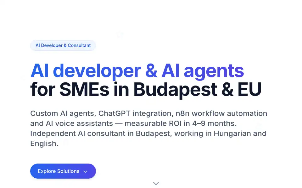 Screenshot of peterujvari.ai