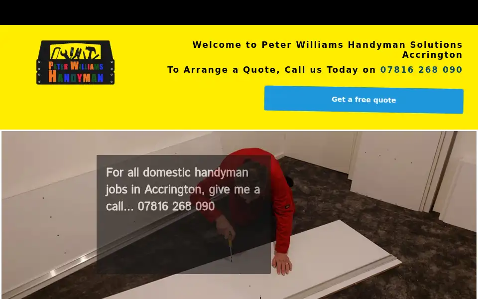 Screenshot of peterwilliamshandyman.co.uk