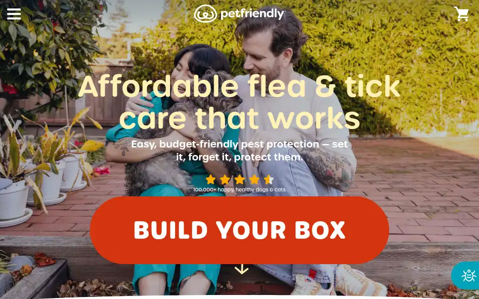 Screenshot of petfriendlybox.com