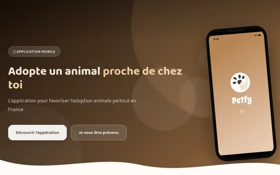 Screenshot of petfy.fr
