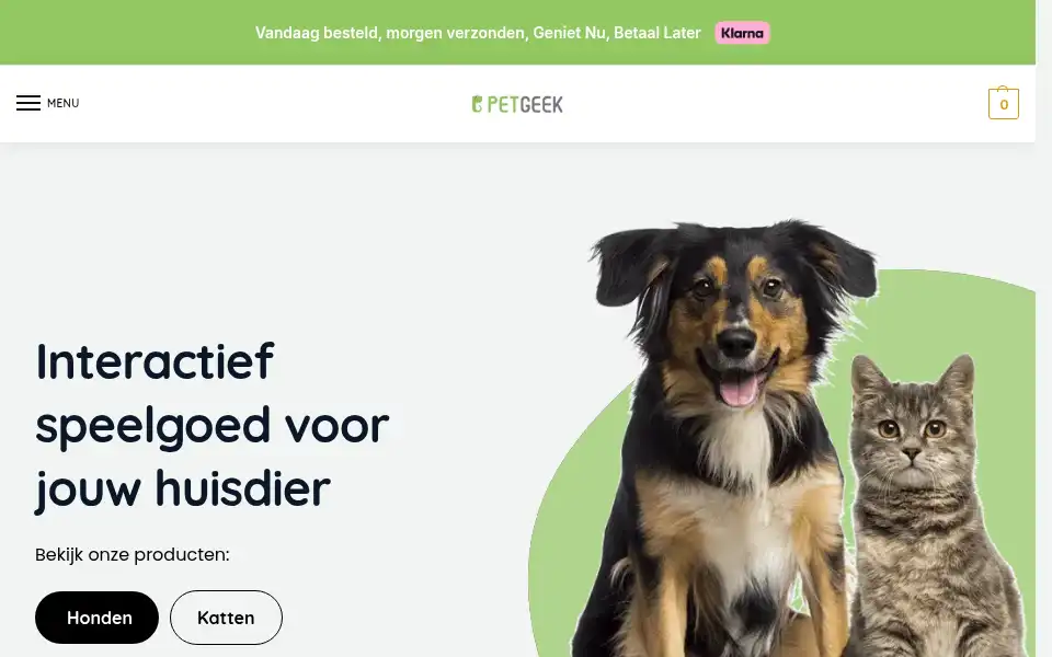 Screenshot of petgeek.nl