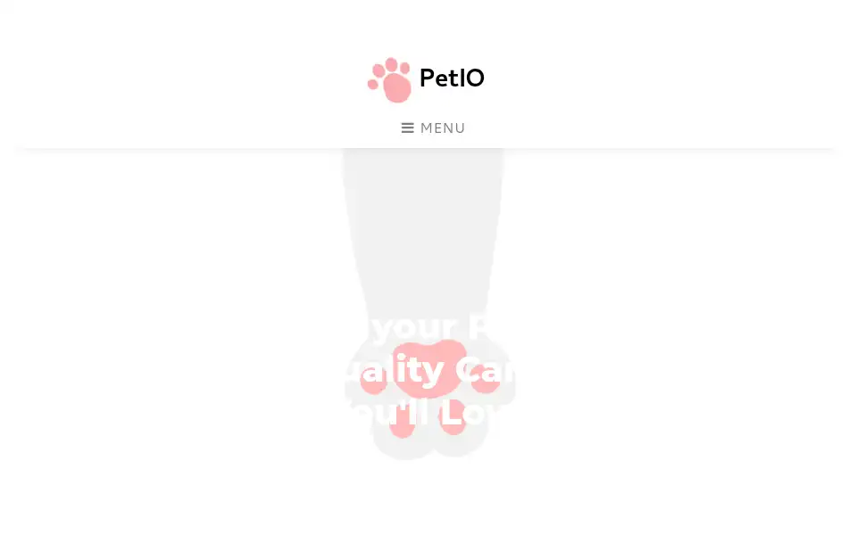 Screenshot of petio.me