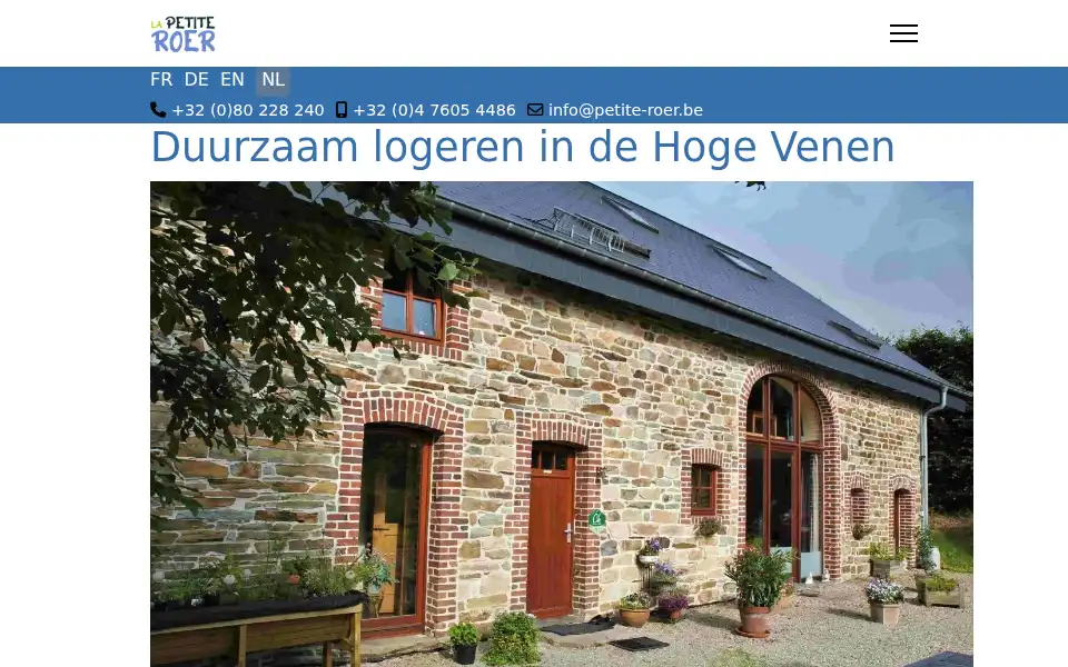 Screenshot of petite-roer.be