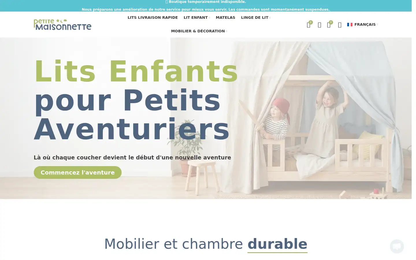 Screenshot of petitemaisonnette.com