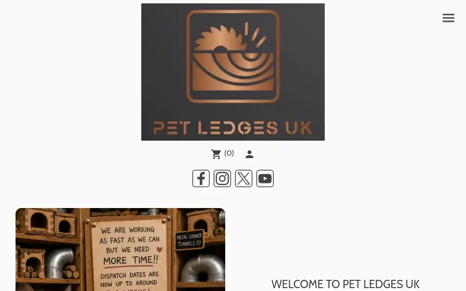 Screenshot of petledgesuk.co.uk