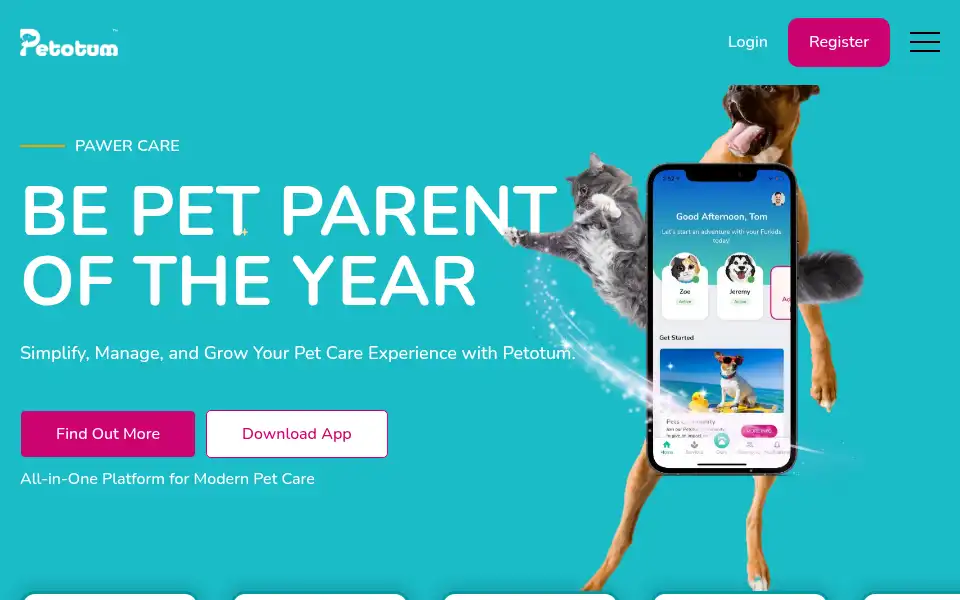Screenshot of petotum.com