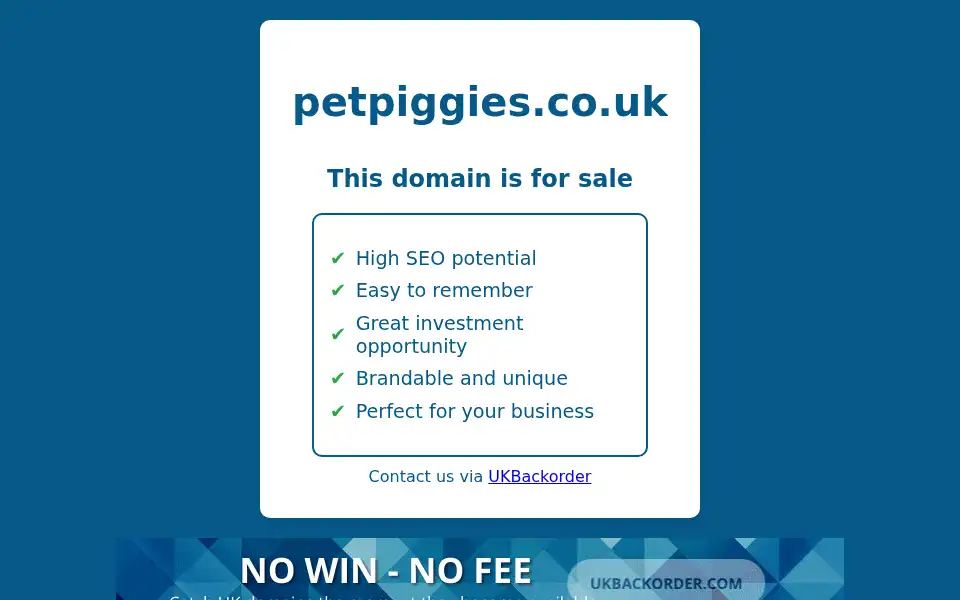 Screenshot of petpiggies.co.uk