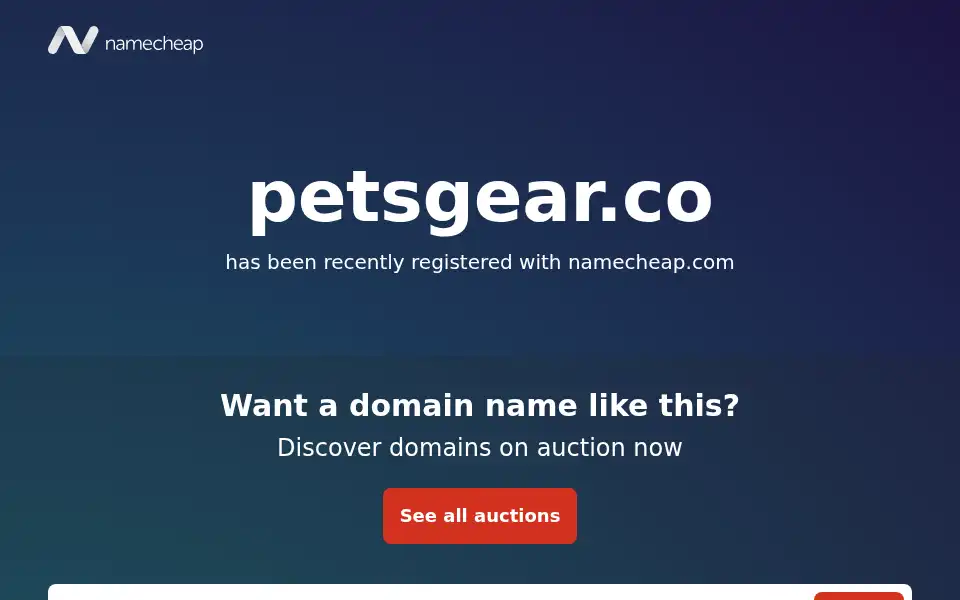 Screenshot of petsgear.co