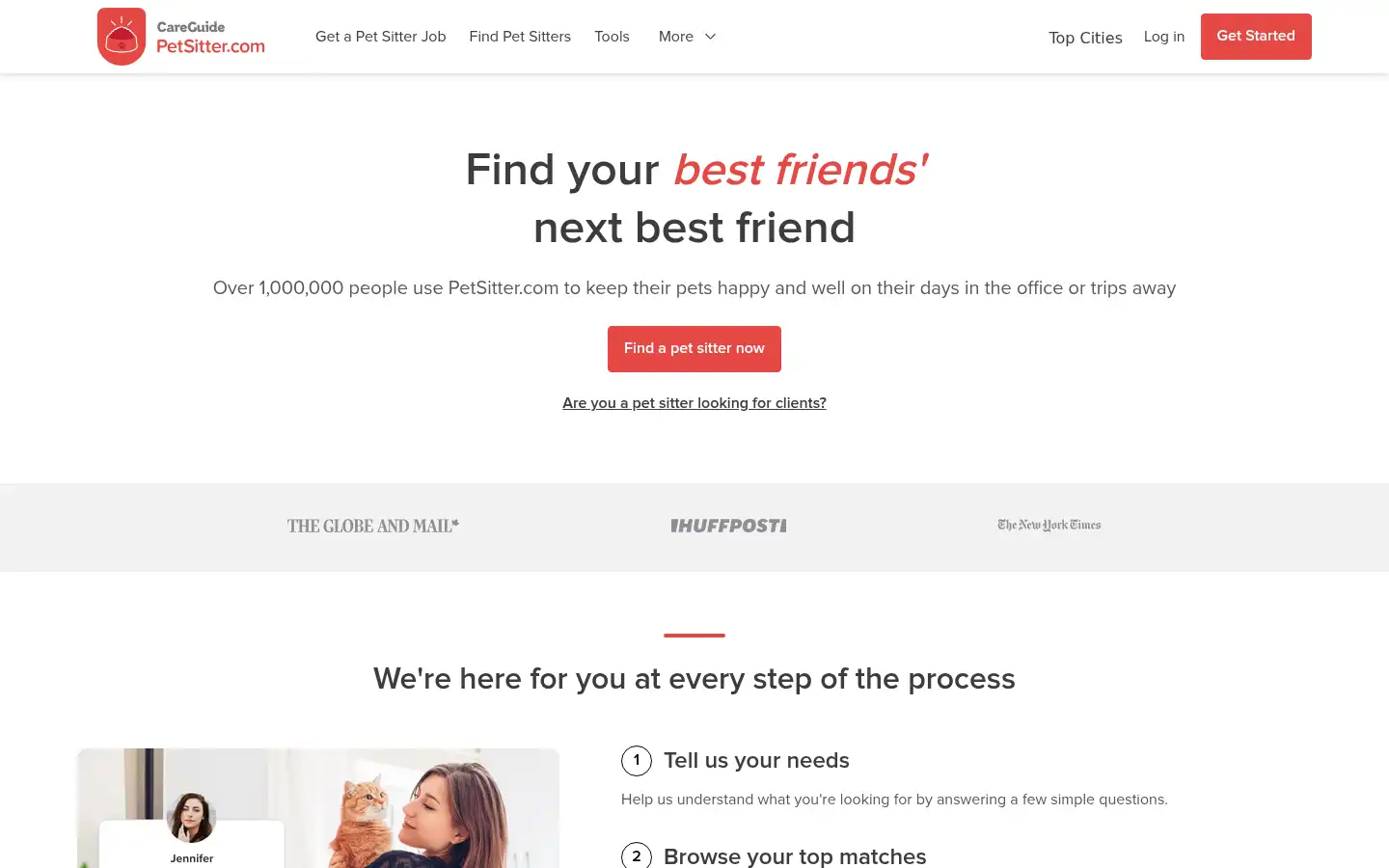 Screenshot of petsitter.com