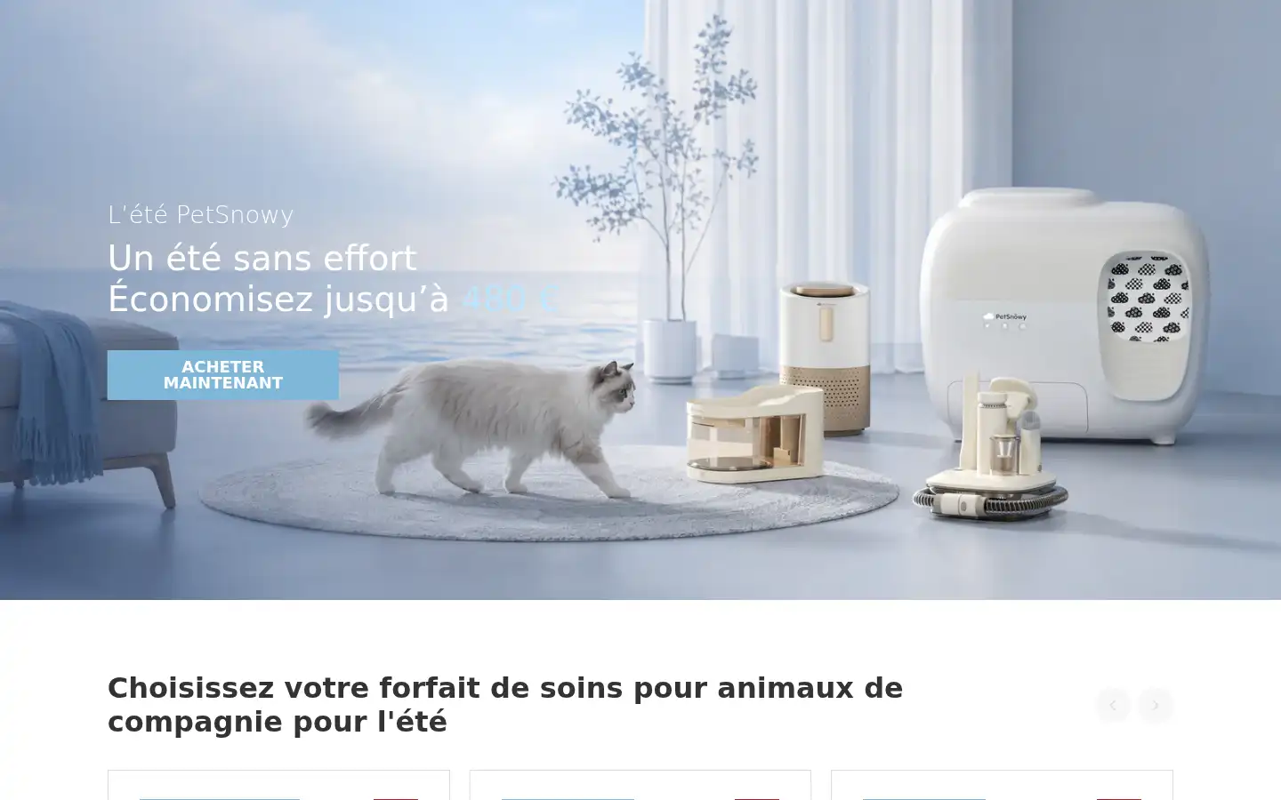 Screenshot of petsnowy.com