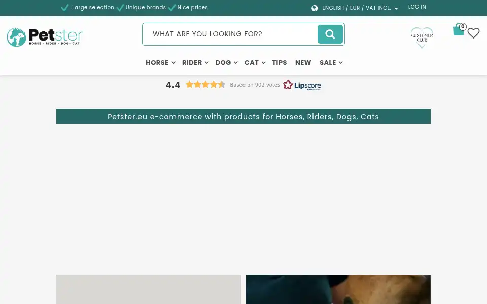 Screenshot of petster.eu