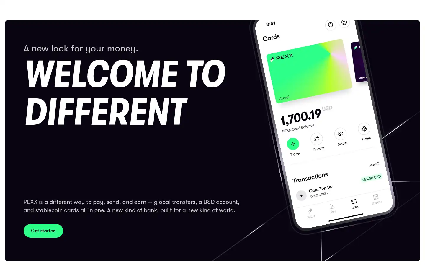 Screenshot of pexx.com