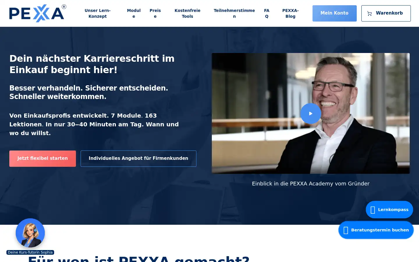 Screenshot of pexxa.de