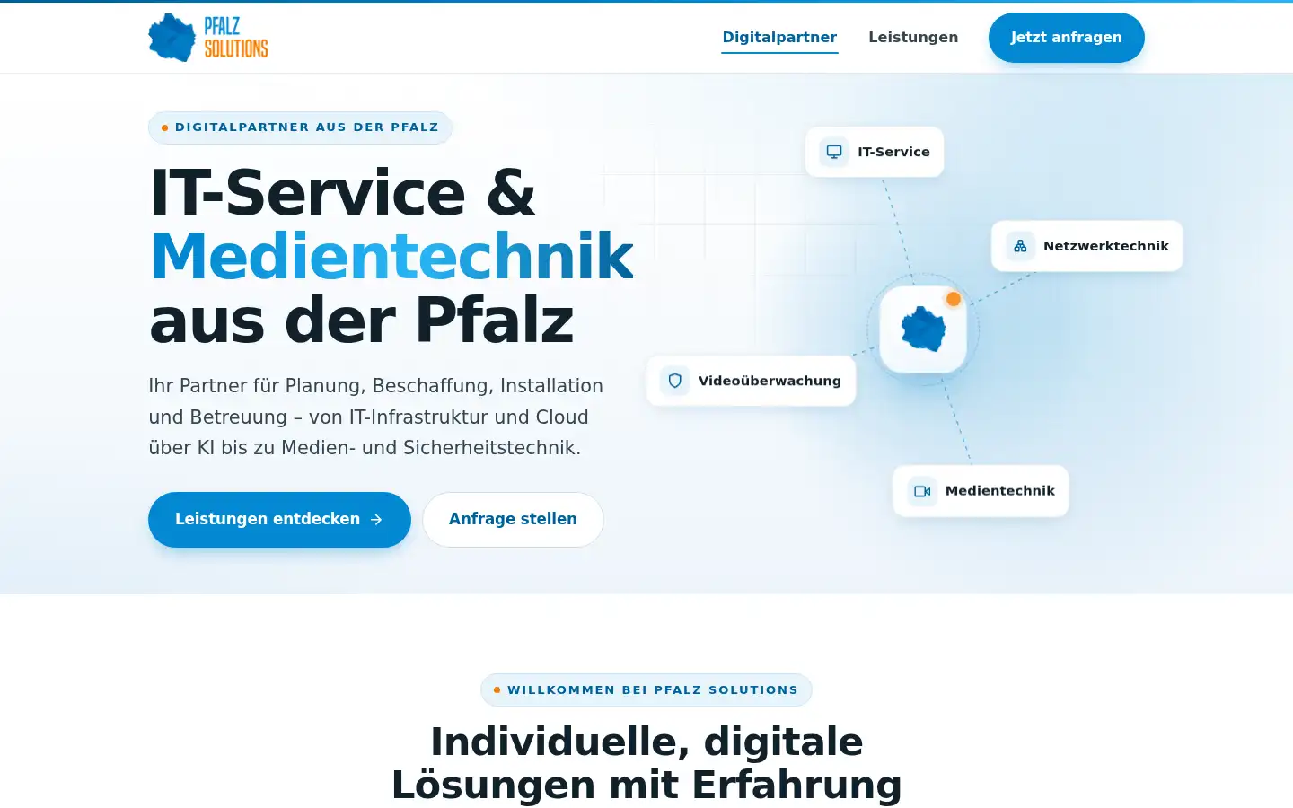 Screenshot of pfalz-solutions.de
