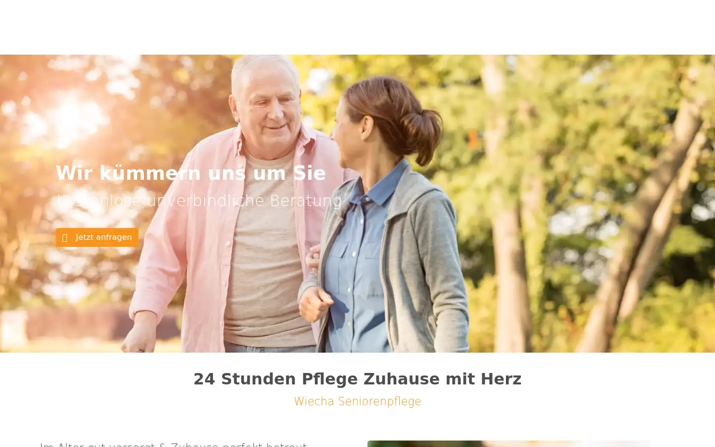 Screenshot of pflege24stunden.de