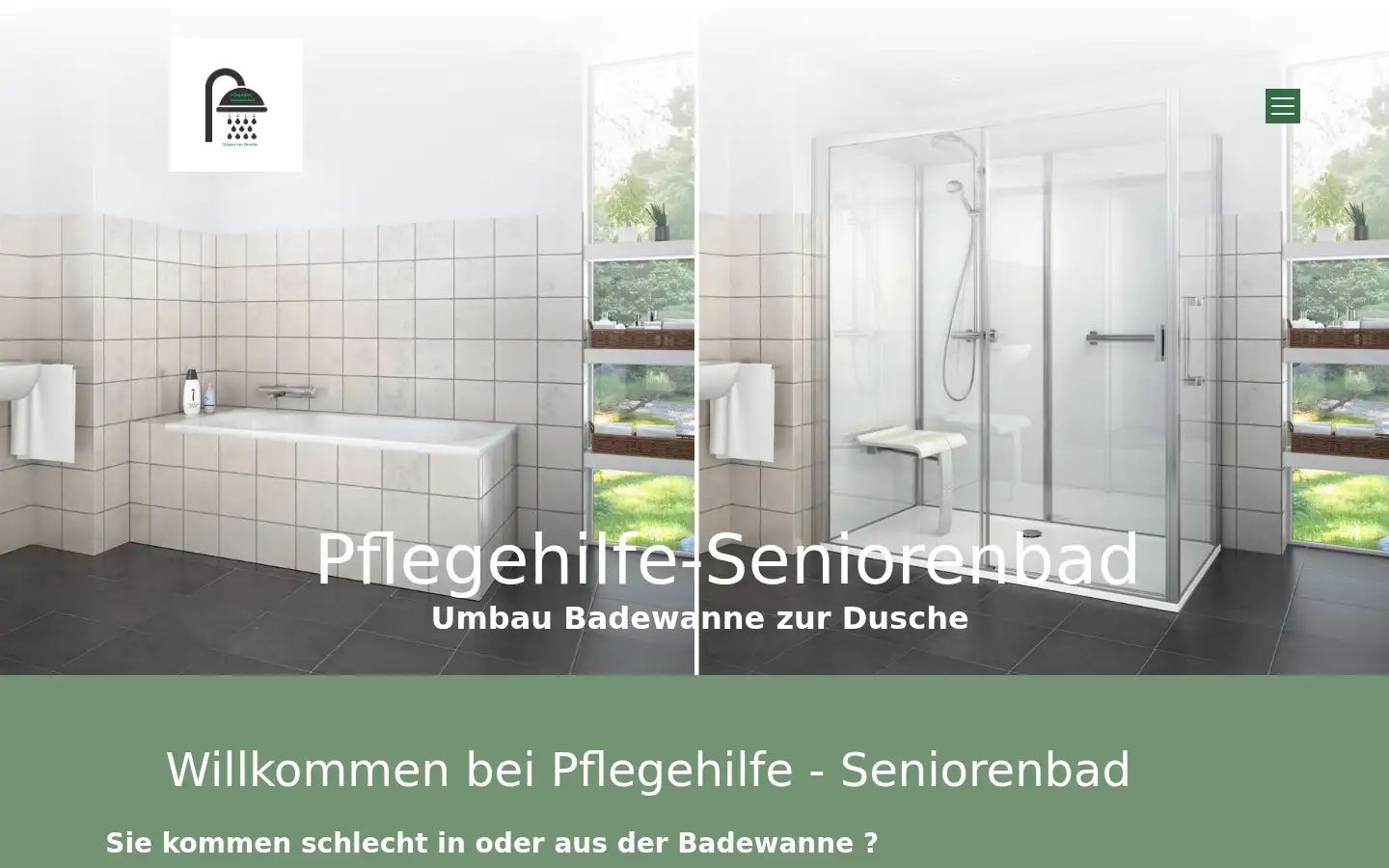 Screenshot of pflegehilfe-seniorenbad.de