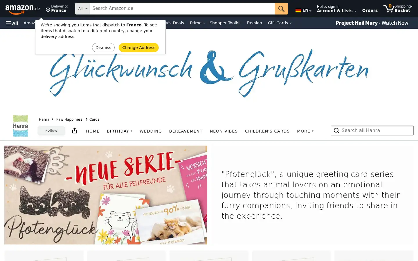 Screenshot of pfotenglueckshop.de