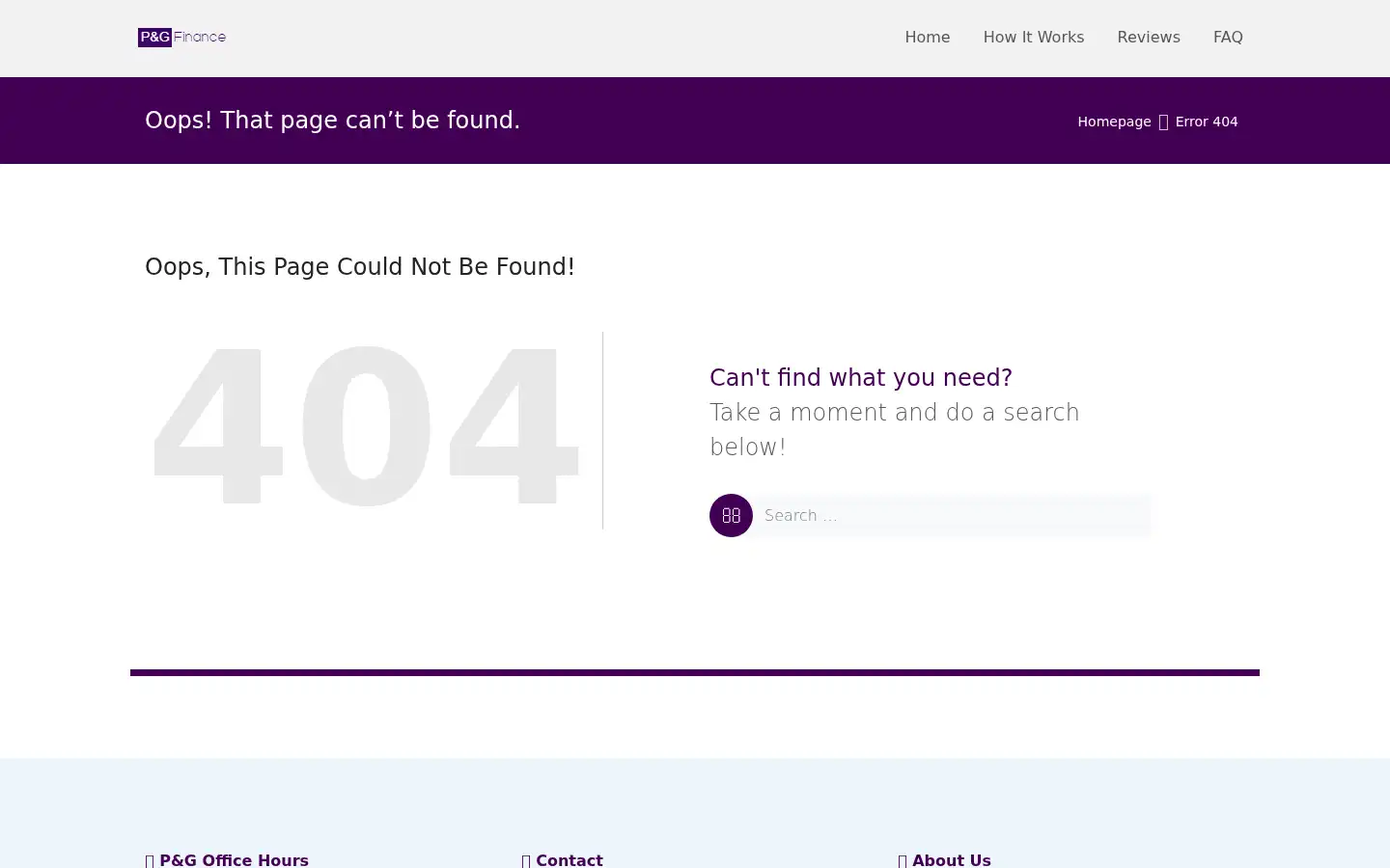 Screenshot of pgfinanceltd.co.uk