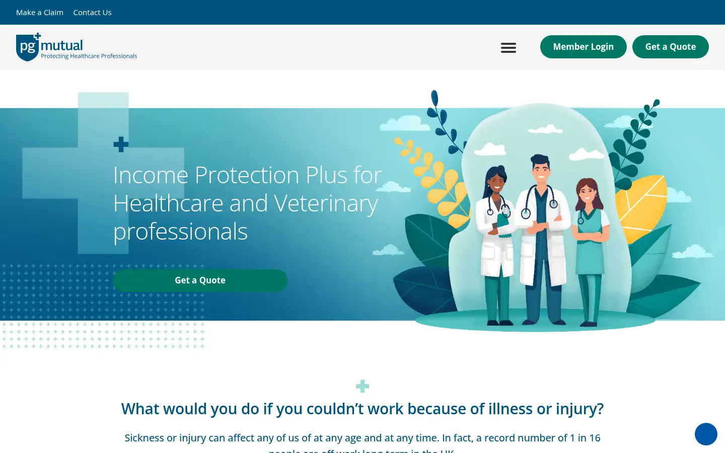 Screenshot of pgmutual.co.uk