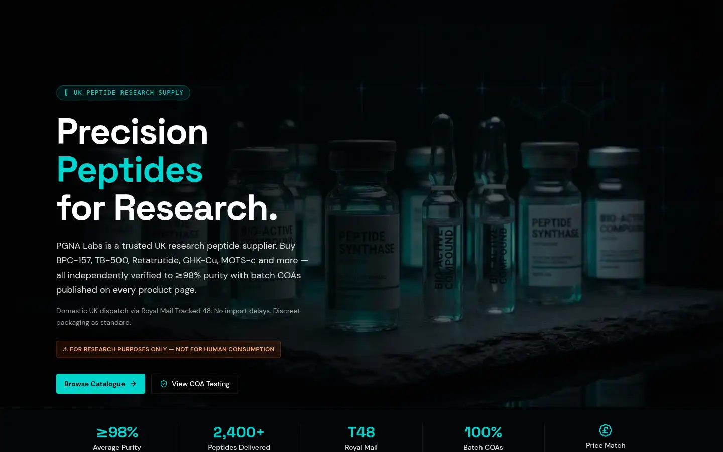 Screenshot of pgnalabs.co.uk
