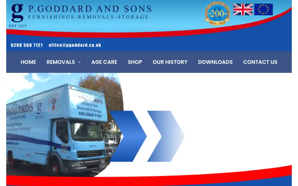 Screenshot of pgoddard.co.uk